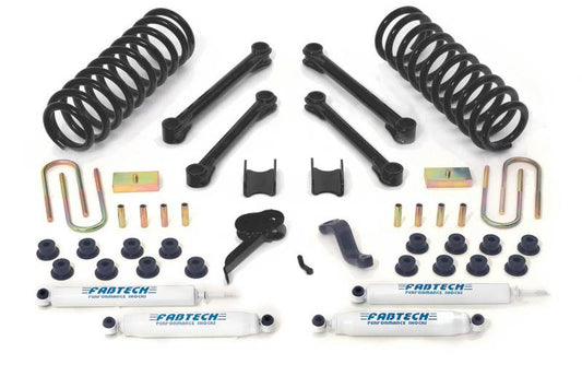 Fabtech 09-13 Dodge 2500/3500 4WD w/Diesel & Auto 4.5in Perf Sys w/Perf Shks