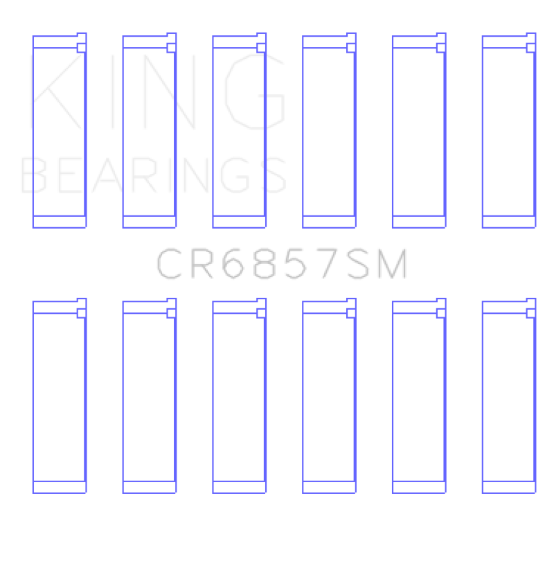 King Chrysler Pentastar 3.6L ERB V6 (Size +.50mm) Connecting Rod Bearing Set