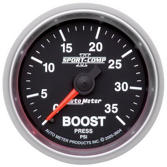 Autometer Sport-Comp II Mechanical 52mm 0-35 PSI Boost Gauge AutoMeter Gauges
