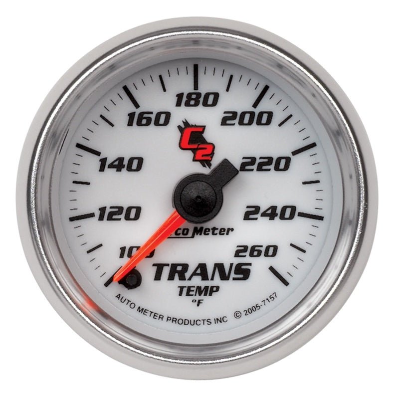 Autometer C2 52mm 100 - 260 Deg. F Electronic Trans Temp Gauge AutoMeter Gauges