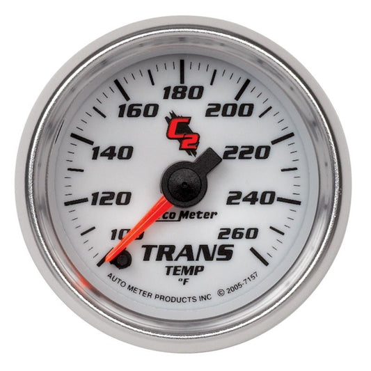 Autometer C2 52mm 100 - 260 Deg. F Electronic Trans Temp Gauge AutoMeter Gauges