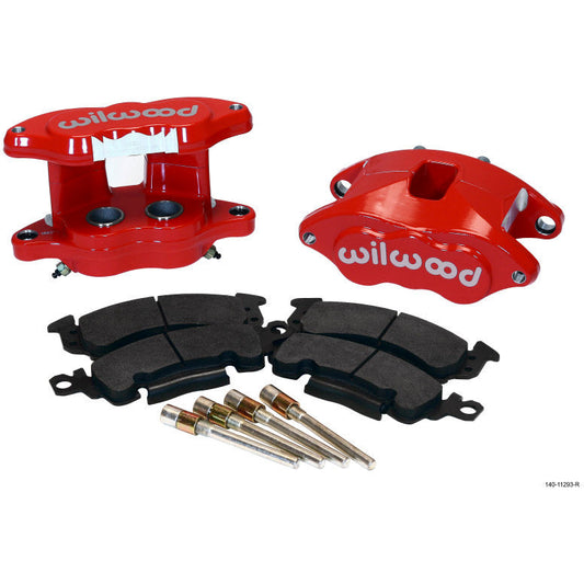 Wilwood D52 Rear Caliper Kit - Red 1.25 / 1.25in Piston 1.04in Rotor Wilwood Big Brake Kits