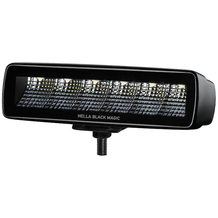 Hella Universal Black Magic 6 L.E.D. Mini Light Bar - Flood Beam Hella Fog Lights