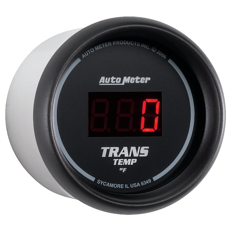 Autometer Z Series 52mm Black Digital 0-300 Deg F Transmission Temperature Gauge AutoMeter Gauges