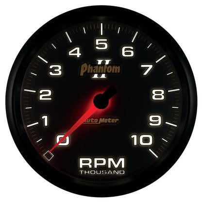 Autometer Phantom II 5in Electrical 10K RPM In-Dash Tachometer AutoMeter Gauges