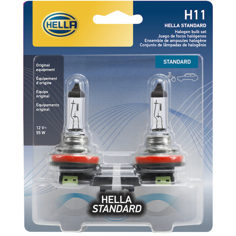 Hella Bulb H11 12V 55W Pgj192 T4 (2) Hella Bulbs