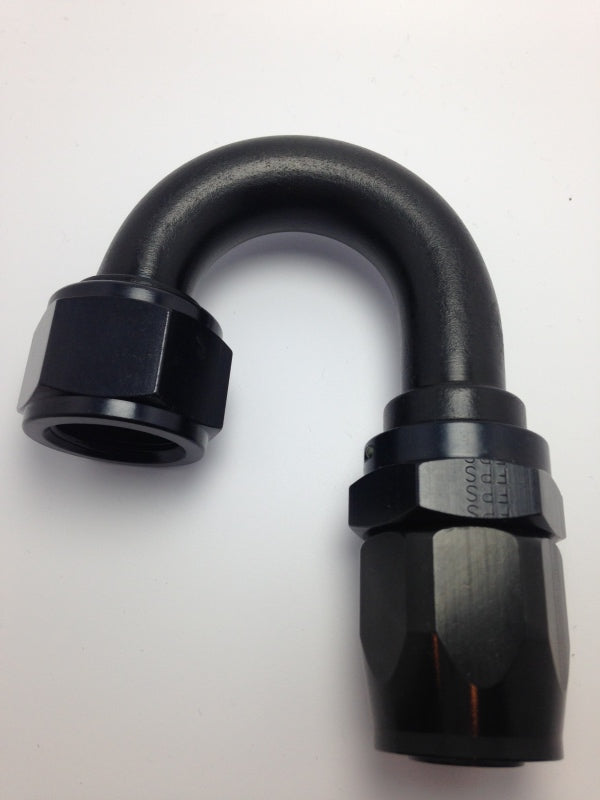 Fragola -10AN Nut x -12AN Hose Reducing Hose End 180 Degree - Black