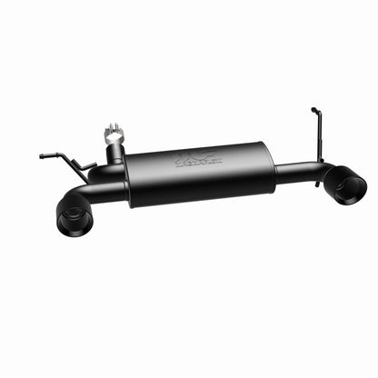 MagnaFlow 07-17 Jeep Wrangler JK 3.8/3.6L Dual Split Rear Exit Black Axle-Back Exhaust