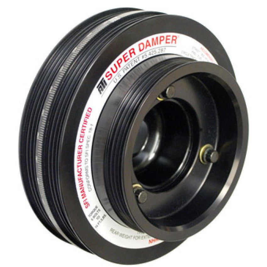 ATI Damper - 7.074in - Alum LW - Nissan L24 26 28 - w/Integral V-Belt Pulley - 3 Ring ATI Crankshaft Dampers