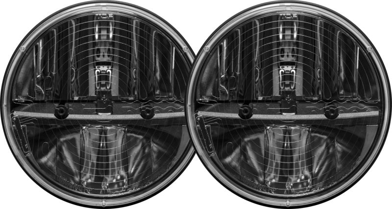 Rigid Industries 7in Round Headlights w/ Heated Lens Non JK - Set of 2