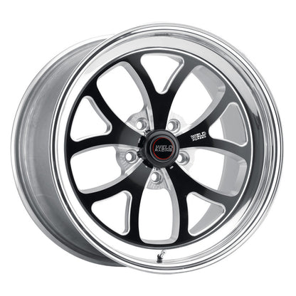 Weld S76 18x5 / 5x115 BP / 1.6in. BS Black Wheel (High Pad) - Non-Beadlock Weld Wheels - Forged