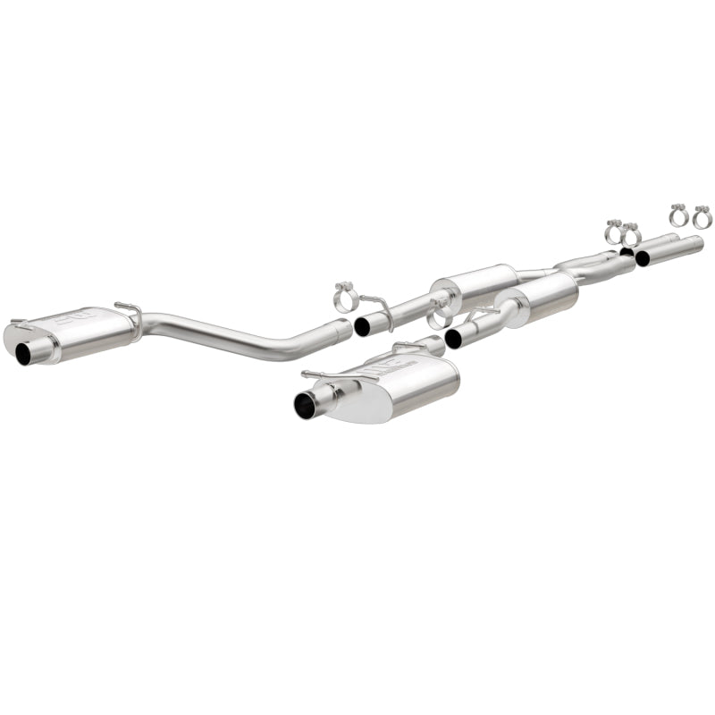 MagnaFlow Cat-Back SS 2.5in Dual Split Rear Exit (OEM Tips) 15-16 Dodge/Chrysler Charger/300 5.7L V8