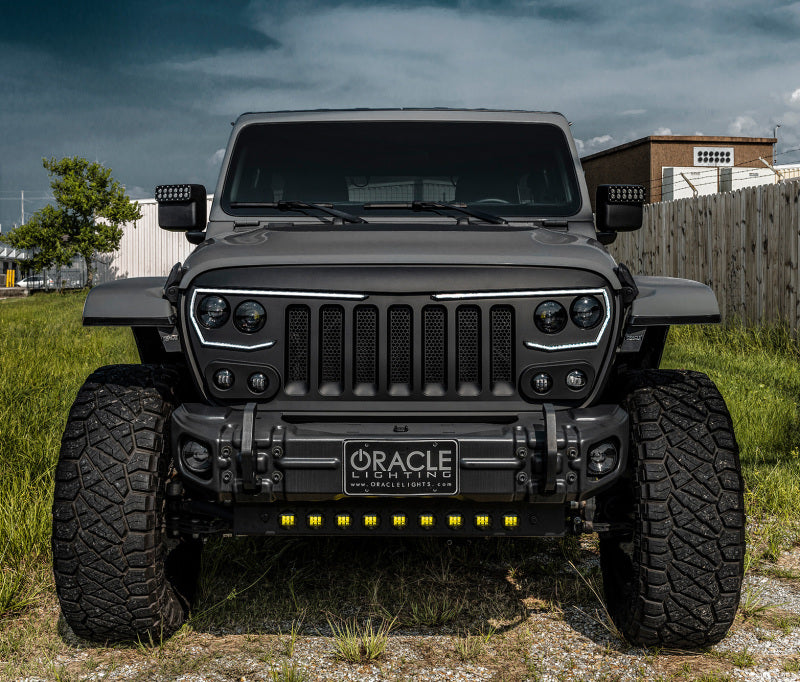 ORACLE Lighting 2019+ Jeep Wrangler JL Skid Plate w/ Integrated LED Emitters - Yellow SEE WARRANTY