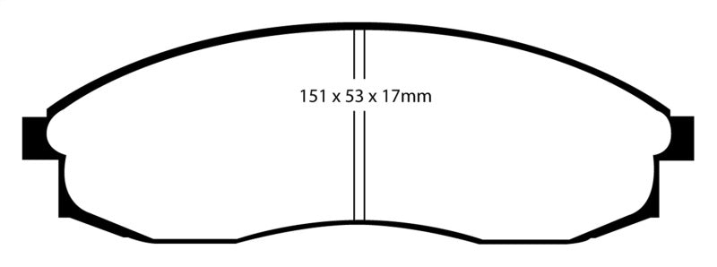 EBC 93-98 Nissan Skyline (R33) 2.5 GTS Redstuff Front Brake Pads