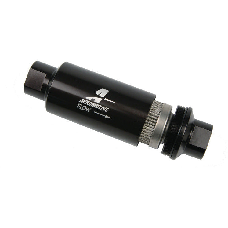 Aeromotive In-Line Filter - AN-10 - Black - 100 Micron Aeromotive Fuel Filters