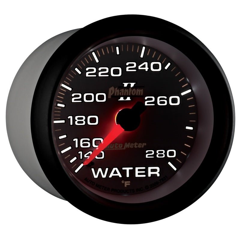 Autometer Phantom II 2-5/8in 140-280 Degree F Mechanical Water Gauge AutoMeter Gauges