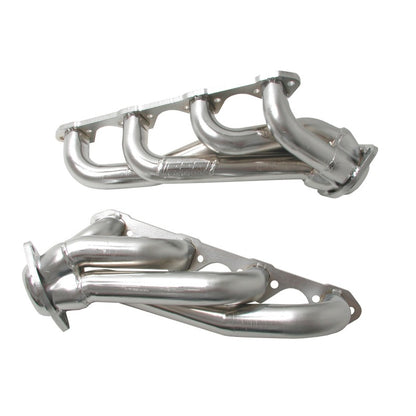 BBK 87-95 Ford F150 Truck 5.8 351 Shorty Unequal Length Exhaust Headers - 1-5/8 Silver Ceramic