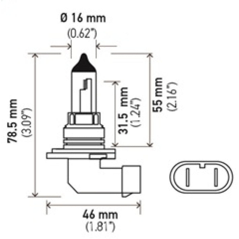 Hella Optilux HB4 9006 12V/55W XY Xenon Yellow Bulb Hella Bulbs