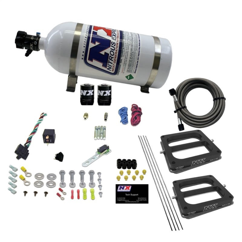 Nitrous Express Dual/Dominator/Gasoline Nitrous Kit (50-300HP) w/10lb Bottle Nitrous Express Nitrous Systems