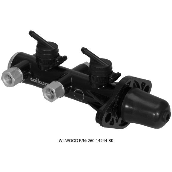 Wilwood Tandem Remote Master Cylinder - 1 1/8in Bore Black Wilwood Brake Master Cylinder