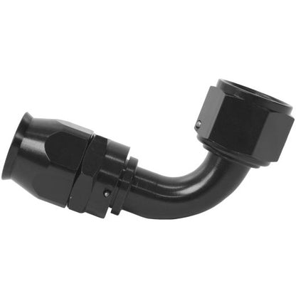 Aeromotive PTFE Hose End - AN-12 - 90 Deg - Black Anodized Aeromotive Fittings