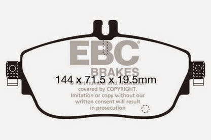 EBC 13+ Mercedes-Benz CLA250 2.0 Turbo Greenstuff Front Brake Pads