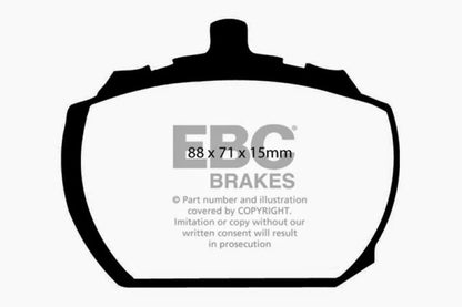 EBC 73-76 Mg MGB GT V8 3.5 Greenstuff Front Brake Pads