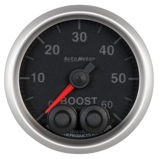 Autometer Elite 52mm 0-60 PSI Boost Peak & Warn w/ Electronic Control Gauge AutoMeter Gauges