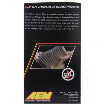 AEM Dryflow 3.25in. X 7in. Round Tapered Air Filter AEM Induction Air Filters - Universal Fit