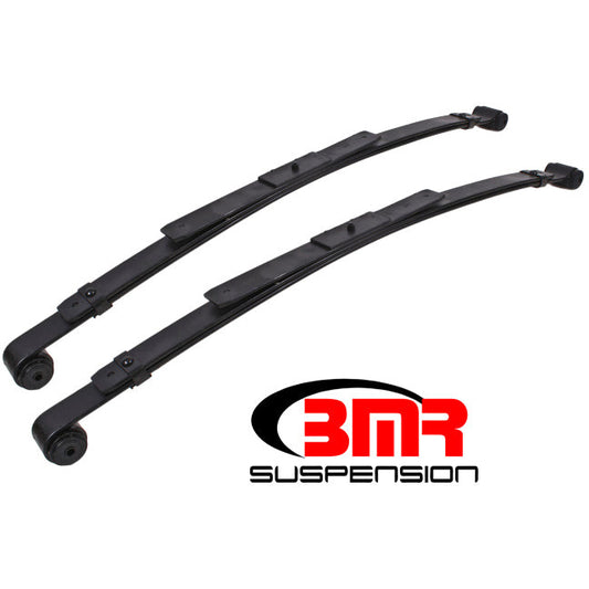 BMR 67-69 1st Gen F-Body Rear Lowering Leaf Springs (2in Drop) - Black BMR Suspension Leaf Springs & Accessories