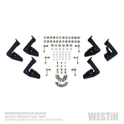 Westin Ford 1999-2016 F-250/350/450/550 Crew Cab HDK Stainless Drop Nerf Steps  - Textured Black