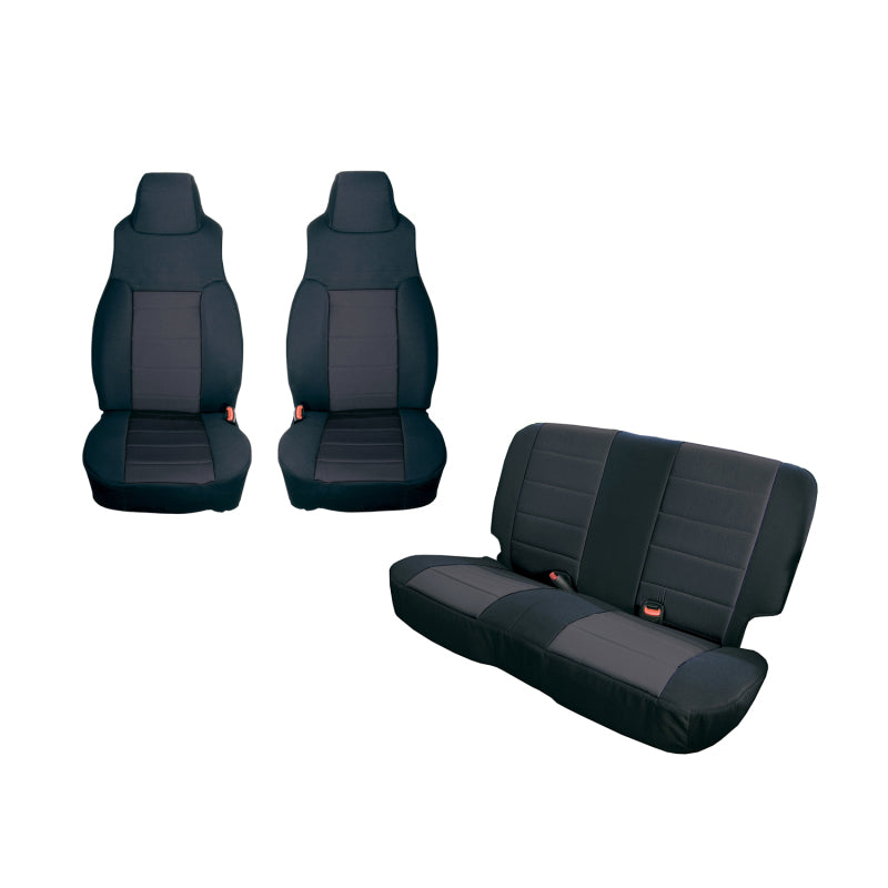 Rugged Ridge Seat Cover Kit Black 91-95 Jeep Wrangler YJ Rugged Ridge Seat Covers