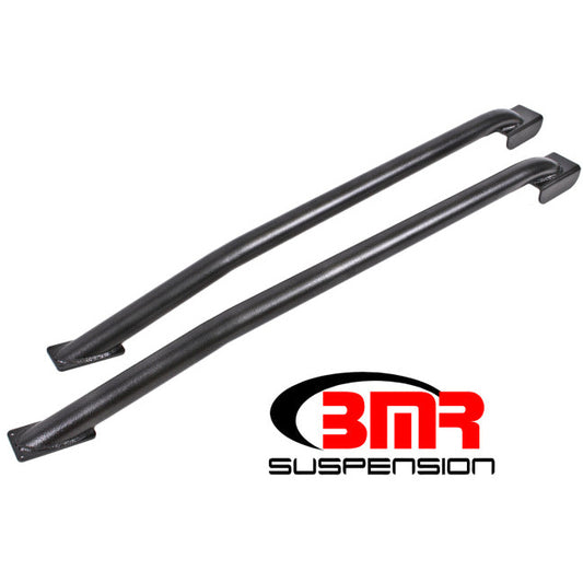 BMR 79-04 Fox Mustang Hardtop Only Weld-On Boxed STD. Subframe Connectors - Black Hammertone BMR Suspension Chassis Bracing