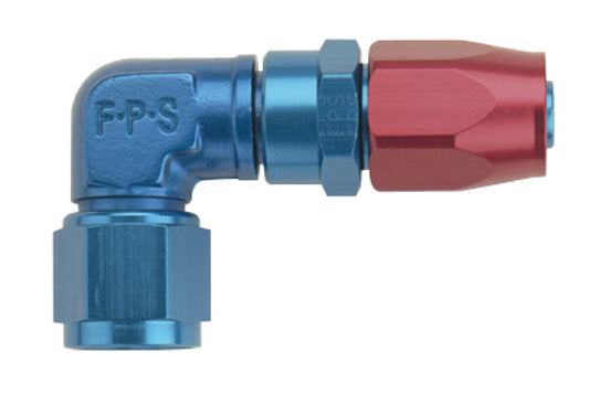 Fragola -6AN x 90 Degree Low Profile Forged Hose End