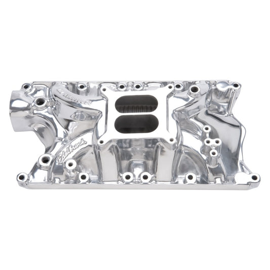 Edelbrock Perf RPM 351-W Polished Mani