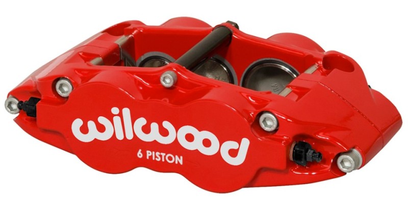 Wilwood Caliper Forged Narrow Superlite L/H FNSL6R-DS Dust Seal 1.62/1.12 1.10in Rotor Width - Red