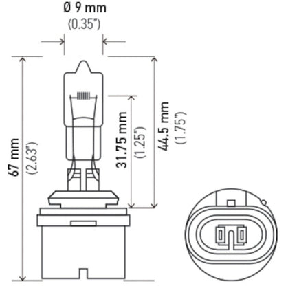 Hella Bulb 887 12V 50W Pg13 T325 Hella Bulbs