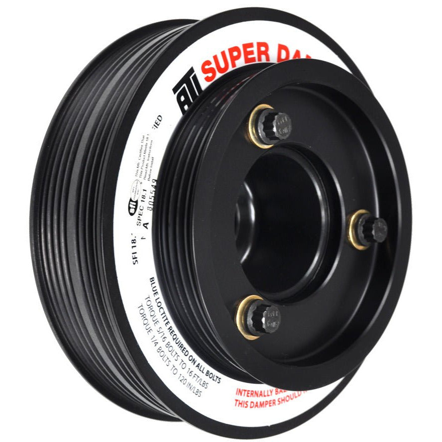 ATI Damper - 5.67in - Alum - (3) 4 Grv - Honda B - OEM Style - Bolt On Ps - 1Pc ATI Crankshaft Dampers