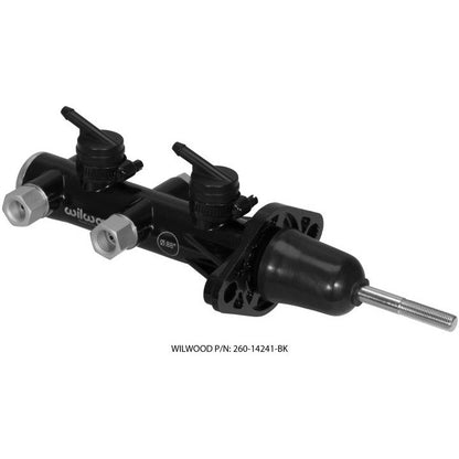 Wilwood Tandem Remote Master Cylinder - 7/8in Bore Black Wilwood Brake Master Cylinder