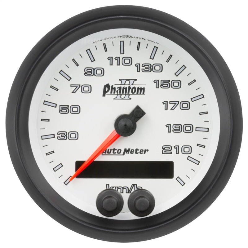 Autometer Phantom II 3-3/8in 0-225KM/H (GPS) Speedometer Gauge AutoMeter Gauges