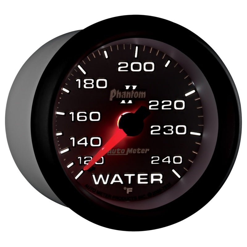 Autometer Phantom II 2-5/8in 120-240 Degree F Mechanical Water Gauge AutoMeter Gauges