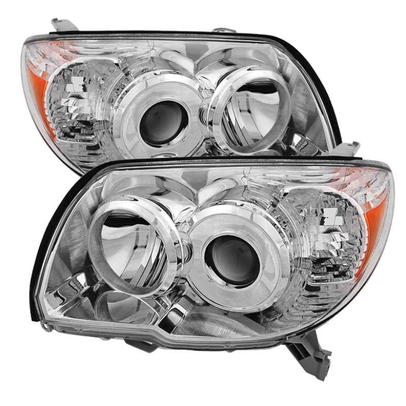 Xtune Toyota 4Runner 06-09 Crystal Headlights Chrome HD-JH-T4R06-AM-C SPYDER Headlights