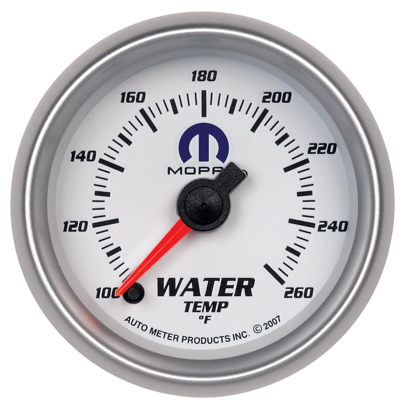 Autometer Mopar 52.4mm SSE 100-260 Degree F Water Temperature Gauge AutoMeter Gauges