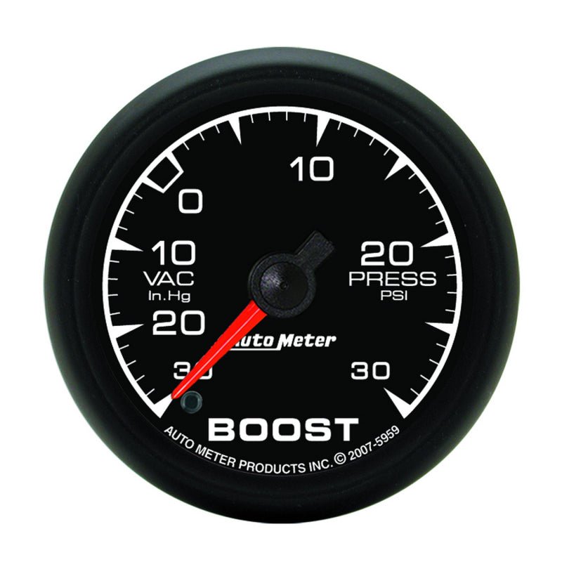 Autometer ES 52mm Full Sweep Electronic 30 In Hg-Vac/30 PSI Vacuum/Boost Gauge AutoMeter Gauges
