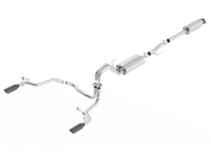 Borla 15-17 Ford F-150 2.7L/ 3.5L EcoBoost/ 5.0L V8 Rear Exit S-Type Catback Exhaust Black Chrome