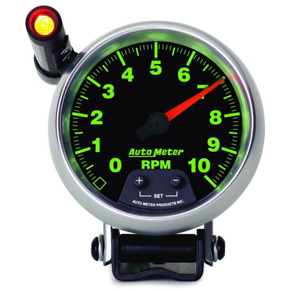 Autometer GS Quick Lite 3 3/4in 10k RPM Pedestal Tachometer AutoMeter Gauges