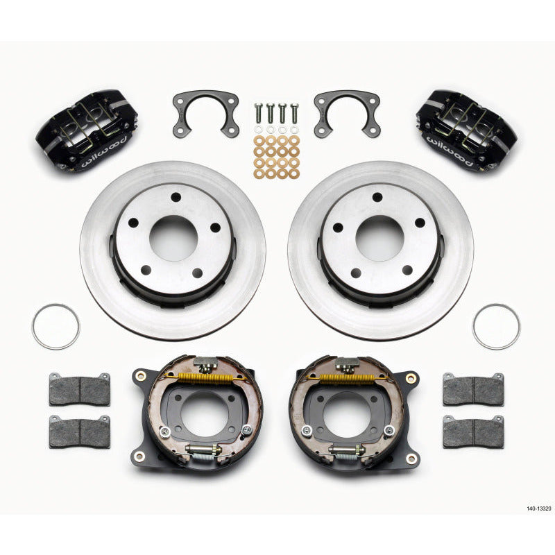 Wilwood Dynapro Lug Mount P/S Park Brake Kit Small Ford 2.36in Off Bronco 5 x 5.50 Wilwood Big Brake Kits