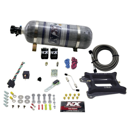 Nitrous Express 4150 4-BBL/Alcohol Nitrous Kit (100-500HP) w/Composite Bottle Nitrous Express Nitrous Systems