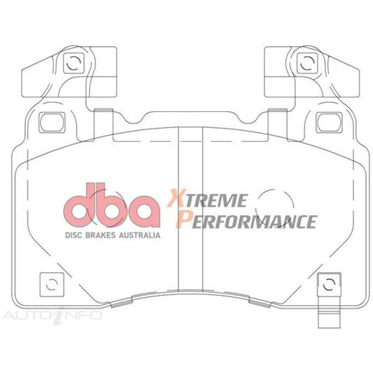 DBA 13-17 Holden Commodore VE/VF SSV Brembo XP Performance Front Brake Pads DBA Brake Pads - Performance