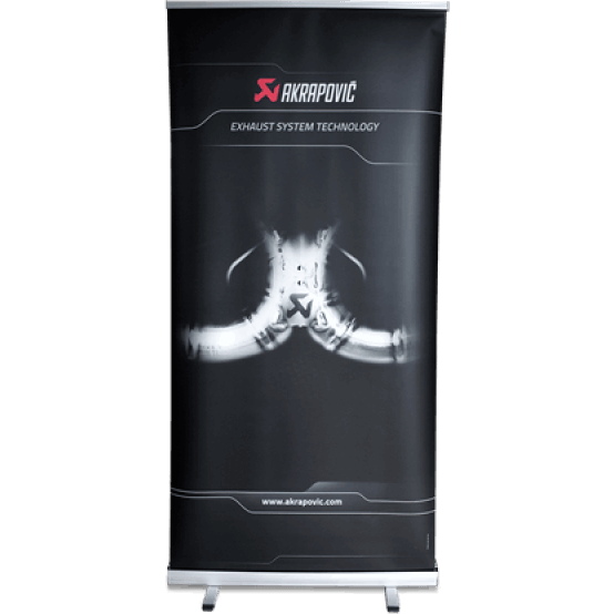 Akrapovic Pull Up Banner MC and Car Akrapovic Marketing